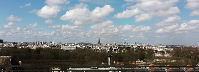 eifel tower in the background