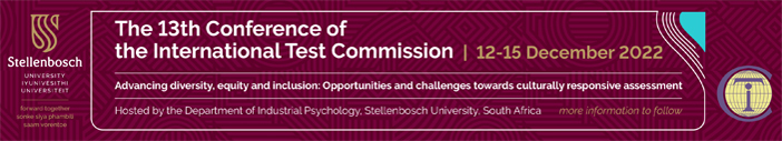 The 13th Conference of the International Test Commission - 12-15 December 2022 - Click for larger version