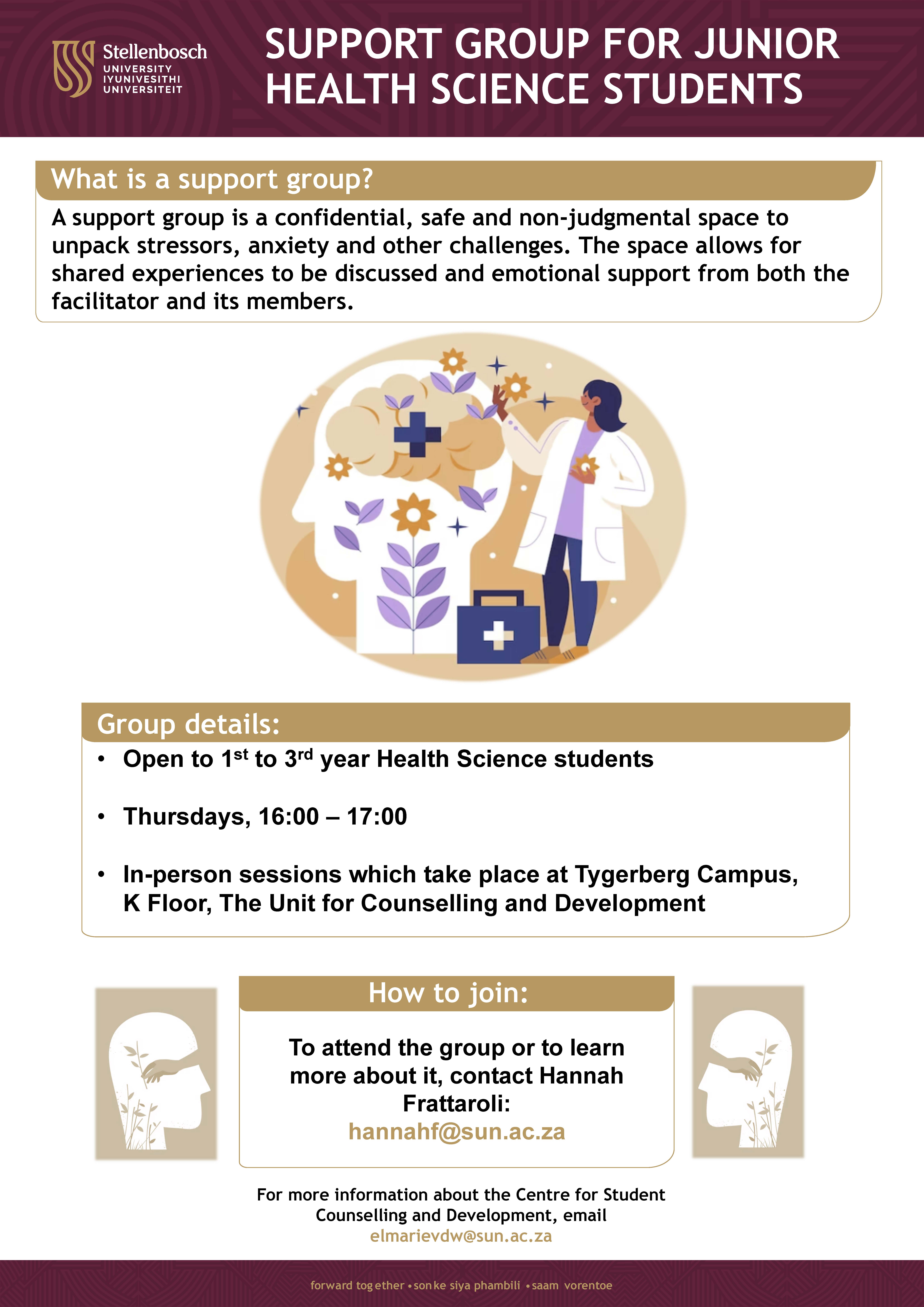 Junior Health Science Student Support Group poster.jpg