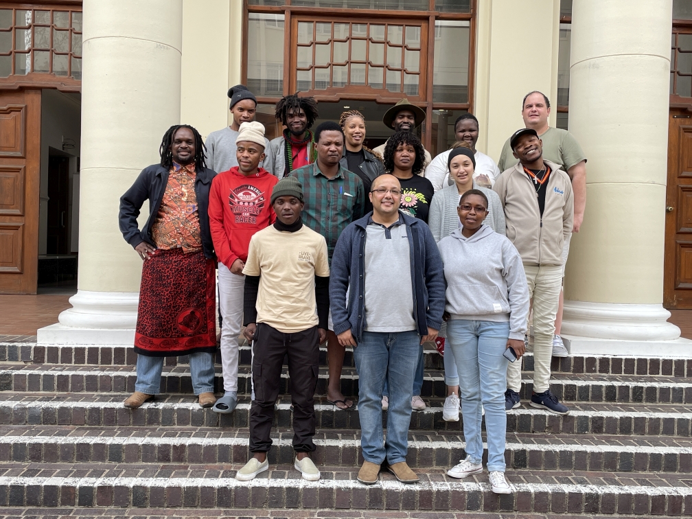 Small business owners with Juan Ontong and Ilse Frans
